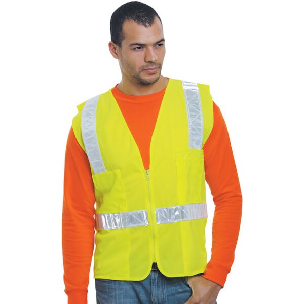 Unisex USA Made 22Surv-R Class 2 ANSI High Vis Surveyor Safety Vest Thumbnail
