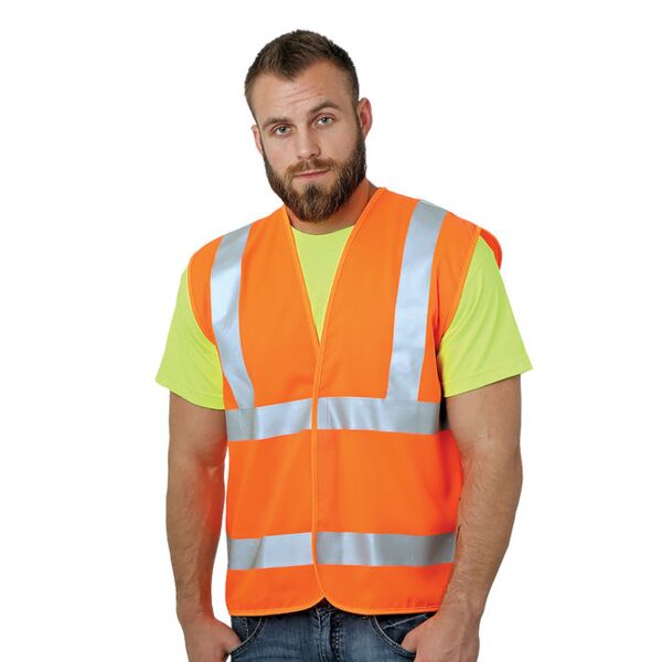 Unisex USA Made Class 2 ANSI High Vis Economy Safety Vest Thumbnail