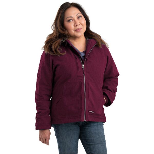 Ladies' Heathered Duck Hooded Jacket Thumbnail