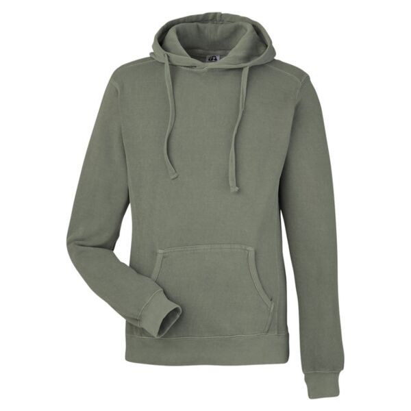 Unisex Pigment Dyed Fleece Hooded Sweatshirt Thumbnail
