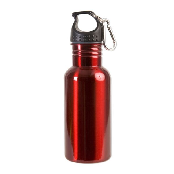 17oz Stainless Steel Adventure Water Bottle With Carabiner Thumbnail