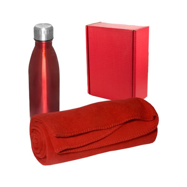 Cozy Fleece Blanket And Insulated Bottle Gift Set Thumbnail