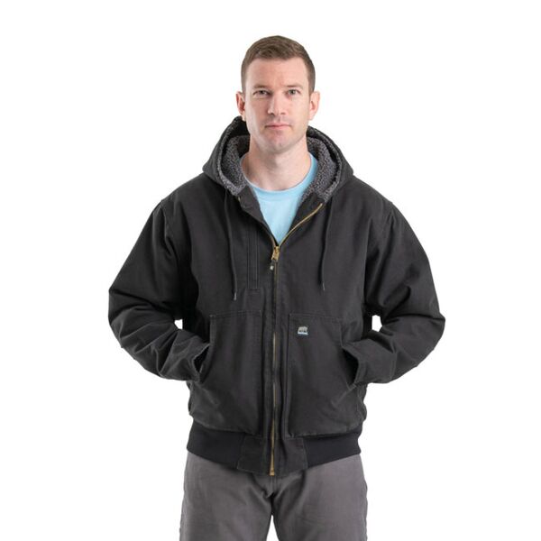 Men's Highland Flex180® Washed Duck Hooded Work Jacket Thumbnail