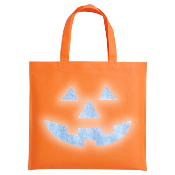 Halloween Pumpkin Reflective Tote Bag Thumbnail