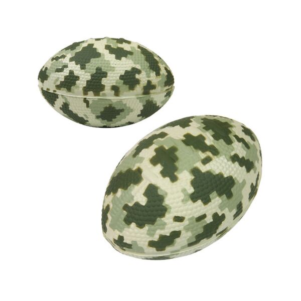 Digi Camo Football Shape Stress Ball Thumbnail