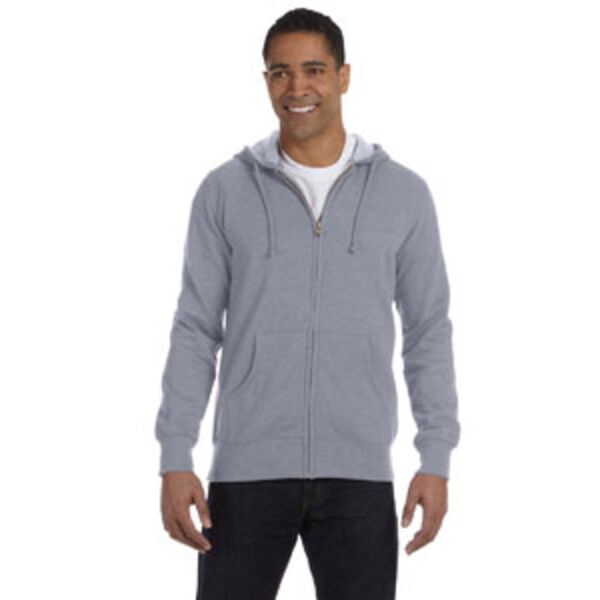 Unisex Heathered Full-Zip Hooded Sweatshirt Thumbnail