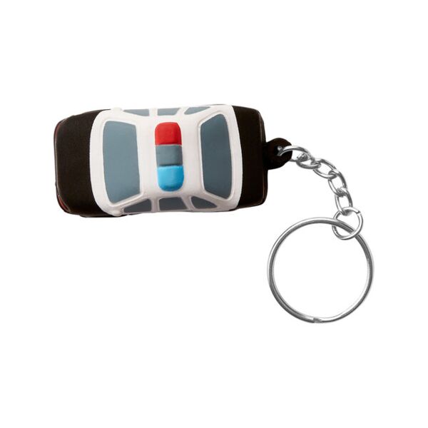 Police Car Shape Stress Ball Keychain Thumbnail