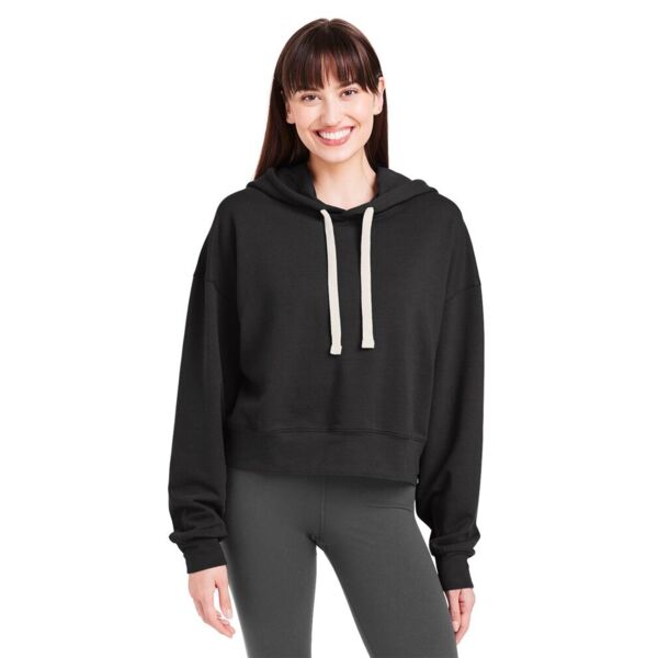 Women's Vintage Oversized Cropped Hooded Sweatshirt Thumbnail