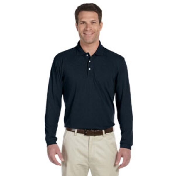 Men's Easy Blend™ Long-Sleeve Polo Thumbnail