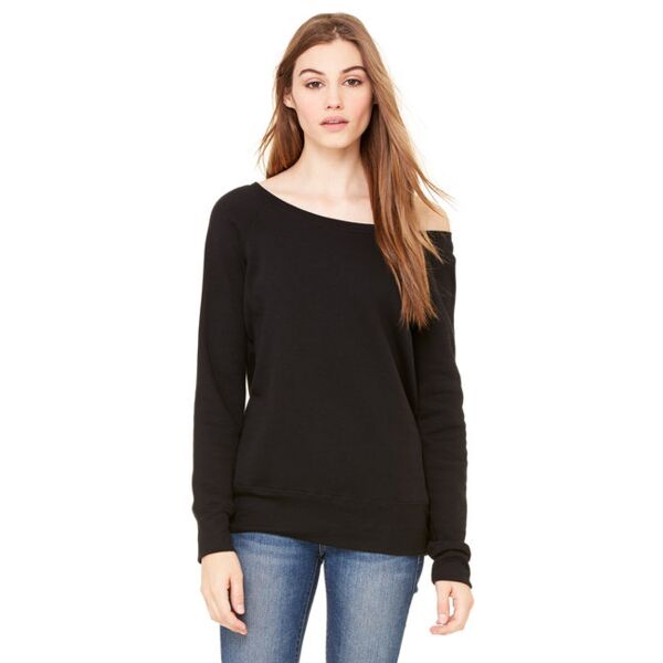 Ladies' Sponge Fleece Wide Neck Sweatshirt Thumbnail