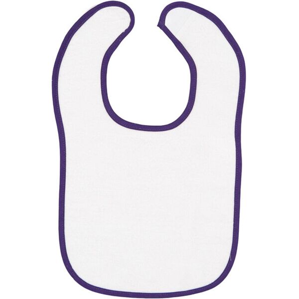 Infant Contrast Trim Terry Bib Thumbnail