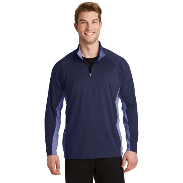 Sport Wick ® Stretch Contrast 1/4 Zip Pullover Thumbnail