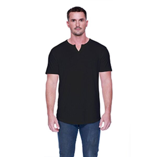 Men's CVC  Slit V-Neck T-Shirt Thumbnail