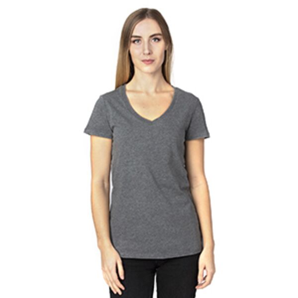 Ladies' Ultimate CVC V-Neck T-Shirt Thumbnail