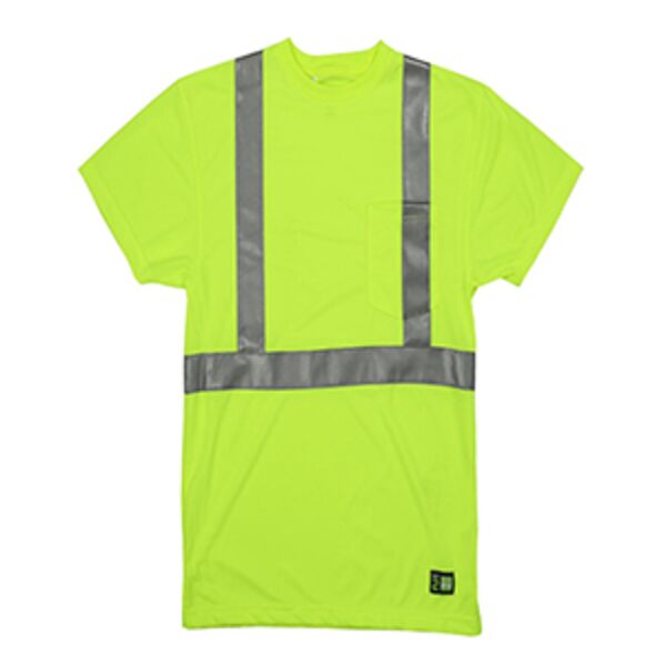 Men's Tall Hi-Vis Class 2 Performance Short Sleeve T-Shirt Thumbnail
