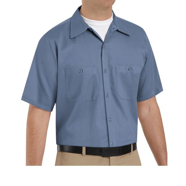 Men's Tall Cotton Short Sleeve Uniform Shirt Thumbnail