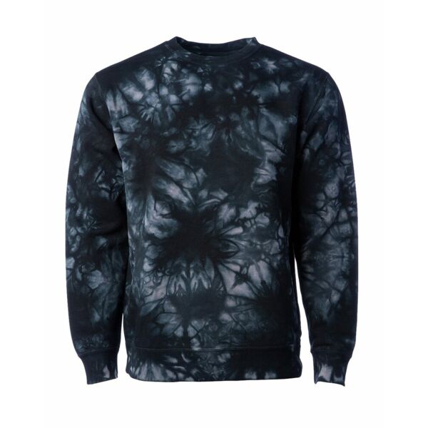 Unisex Midweight Tie-Dyed Crewneck Sweatshirt Thumbnail