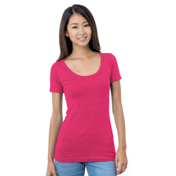 Ladies' USA Made Wide Scoop Neck T-Shirt Thumbnail