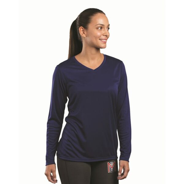 Women's Momentum Long Sleeve V-Neck T-Shirt Thumbnail