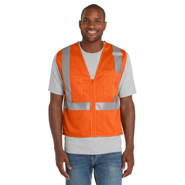 CornerStone® ANSI 107 Class 2 Mesh Zippered Vest Thumbnail
