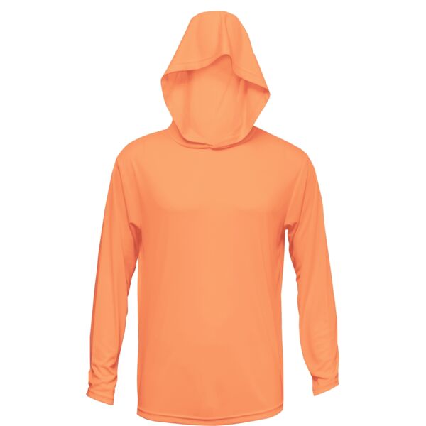 Adult Xtreme-Tek Long Sleeve Hood_neon orange Thumbnail
