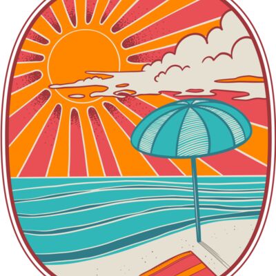 Beach and Umbrella Thumbnail