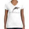 Women's Fine Jersey V-Neck Tee Thumbnail